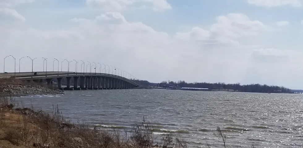 A view of Grove and Grand Lake in northeast Oklahoma.