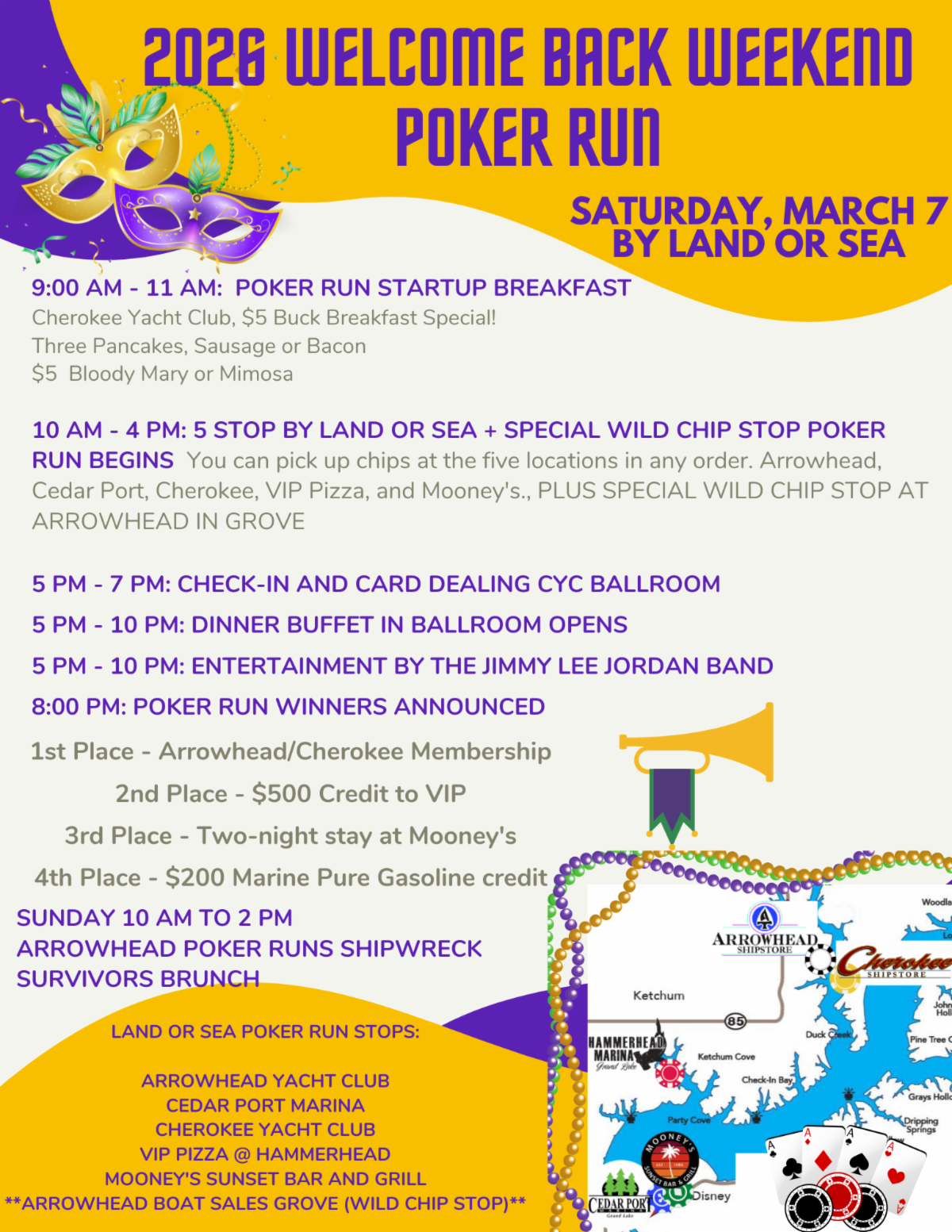 2026 Welcome Back Weekend Poker Run