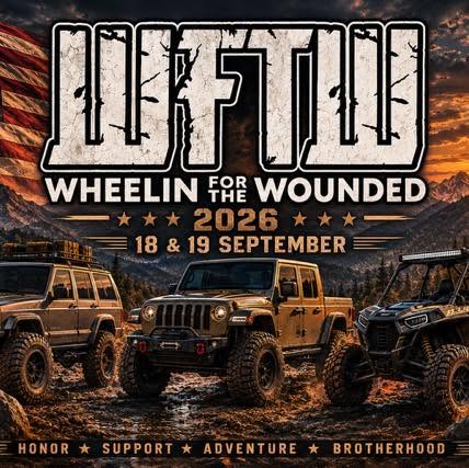 Wheelin for the Wounded (WFTW) 2026 – Off-road event in Disney, Oklahoma – September 18 & 19, 2026 – Honor, Support, Adventure, Brotherhood